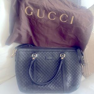 Authentic Gucci pre-owned black bag